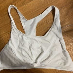 white bikini top